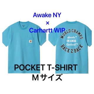 Awake NY×Carhartt WIP / POCKET T / 青 / M