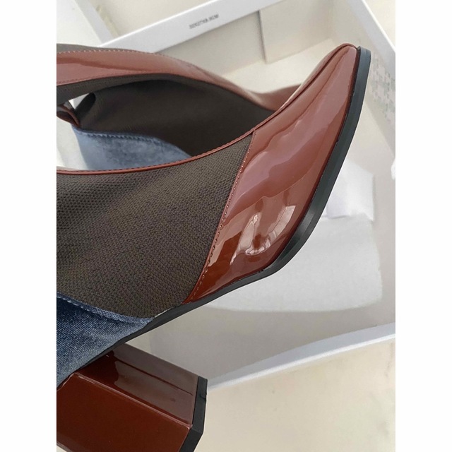 juemi エナメルブーツ レディースの靴/シューズ(ブーツ)の商品写真