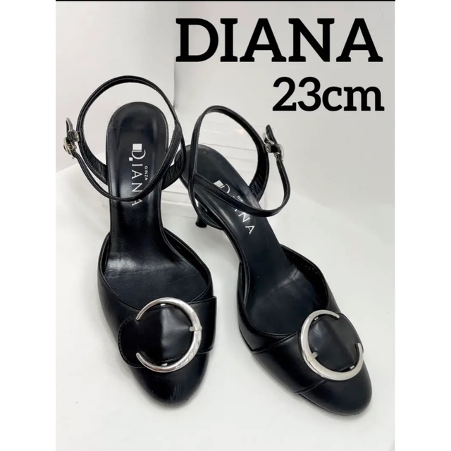 DIANA - DIANA バックル付きパンプス ブラックの通販 by もも's shop 
