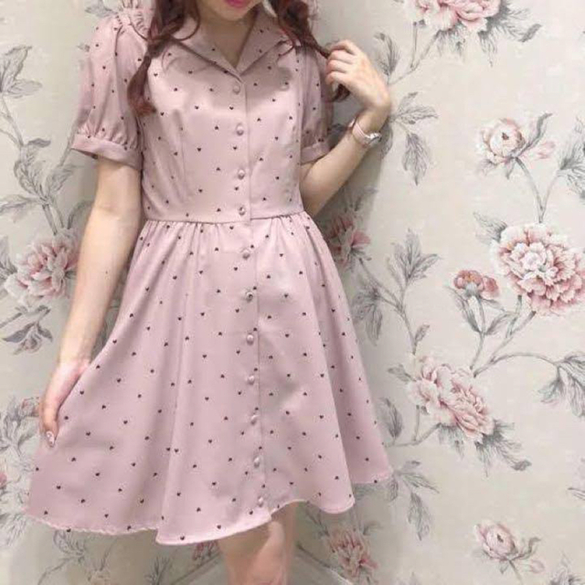 evelyn エブリン ハート ドット ワンピース F