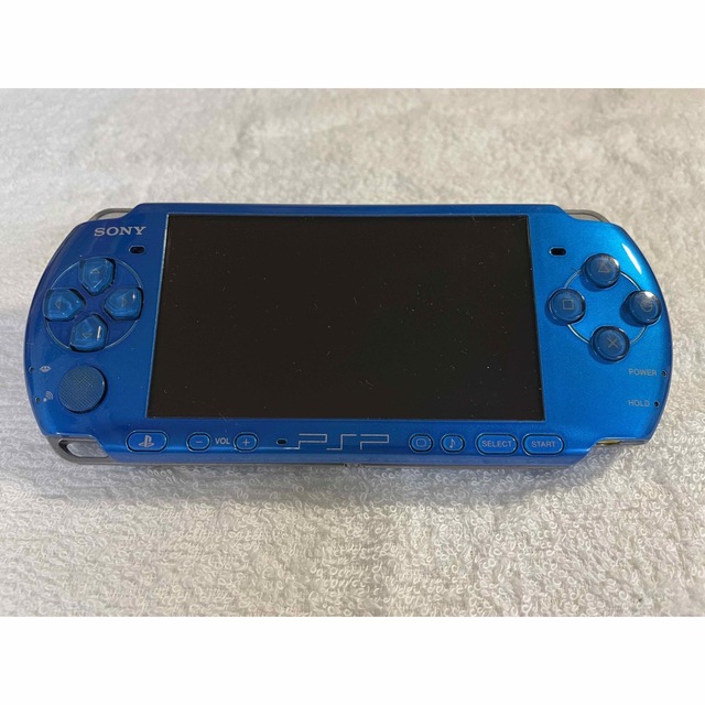 PlayStation Portable(プレイステーションポータブル)の☆動作品☆ PSP-3000  バイブラントブルー エンタメ/ホビーのゲームソフト/ゲーム機本体(携帯用ゲーム機本体)の商品写真