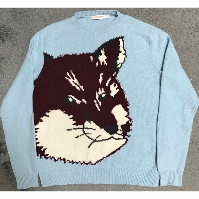 maison kitsune foxheadロゴニット 日本最大のブランド vivacf.net