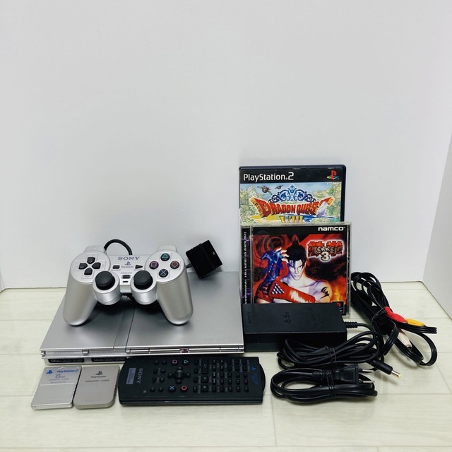 プレイステーション2 薄型 ゲームソフト8本付き PS2