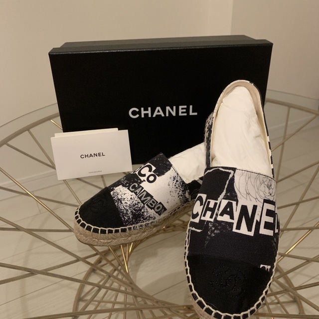 エスパドリーユ最終CHANEL 新品エスパドリーユ