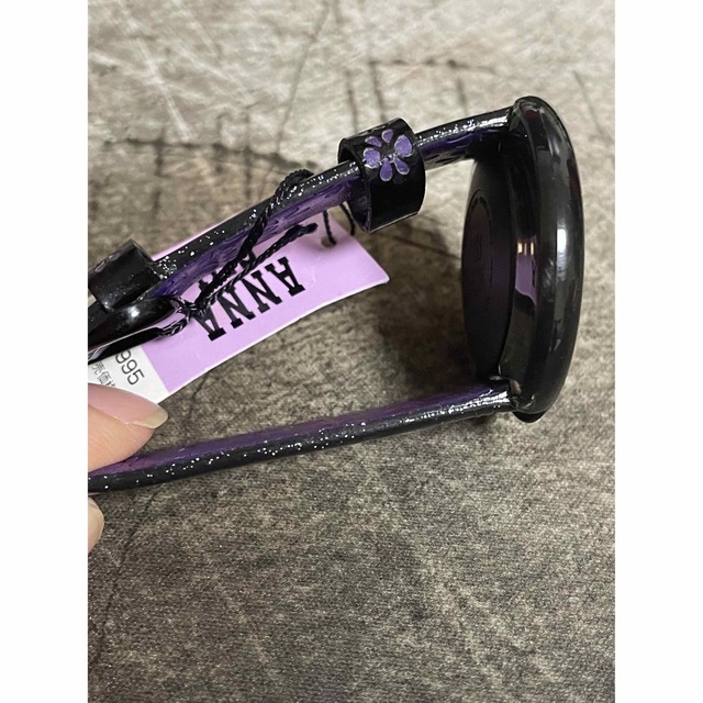 ANNA SUI(アナスイ)のANNA SUI アナスイ　レディース腕時計　紫　中古稼動品 レディースのファッション小物(腕時計)の商品写真