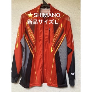 シマノ(SHIMANO)のシマノSHIMANOフィッシングウェア長袖シャツ通気性速乾性生地新品サイズL (ウエア)