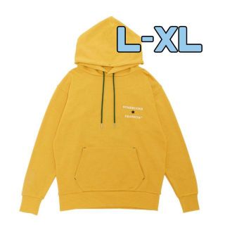 スターバックス　オーバーサイズパーカー イエロー L-XL スヌーピー(パーカー)