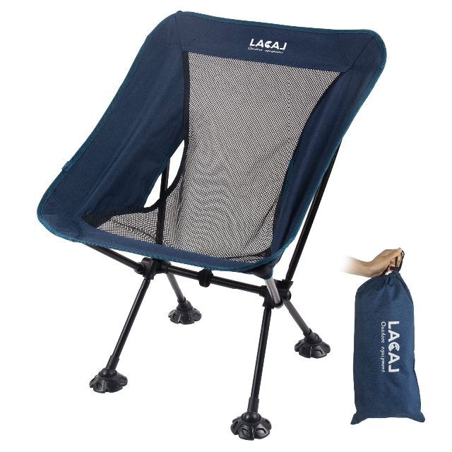 【色: Blue】LACAL アウトドアチェア キャンプ椅子 椅 折りたたみ式