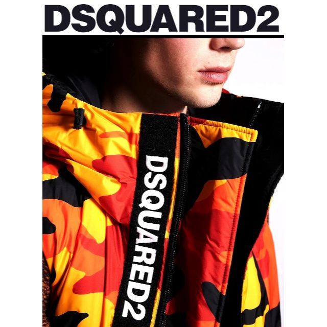 新品 DSQUARED2 21-22AW 迷彩カモフラージュナイロンダウンベスト 1