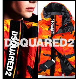 新品 DSQUARED2 21-22AW 迷彩カモフラージュナイロンダウンベスト