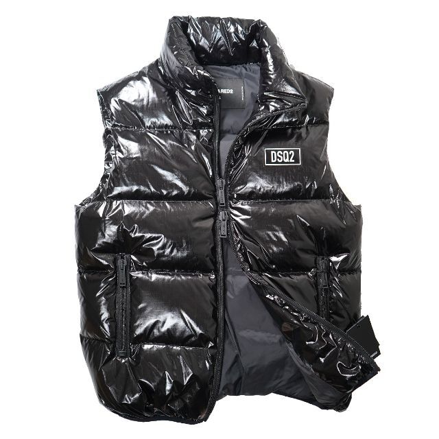 サイズ交換対象外 新品 DSQUARED2 21-22AWロゴパッチ付光沢ナイロン