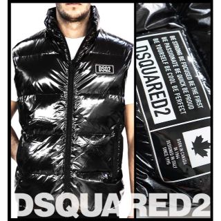 サイズ交換対象外 新品 DSQUARED2 21-22AWロゴパッチ付光沢ナイロン