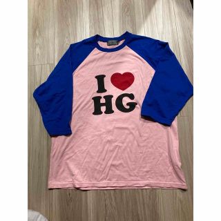 ヒステリックグラマー(HYSTERIC GLAMOUR)の完売　希少XL HGAS/I LOVE HG 七分袖Tシャツ(Tシャツ/カットソー(七分/長袖))