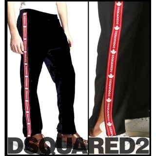 ディースクエアード(DSQUARED2)の新品 DSQUARED2 GYM FIT 20AW ロゴテープジャージーパンツ(その他)