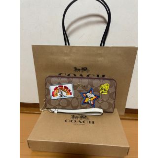 コーチ(COACH)のCOACH 長財布 シグネチャー ピーナッツ コラボ スヌーピー  C4598(長財布)