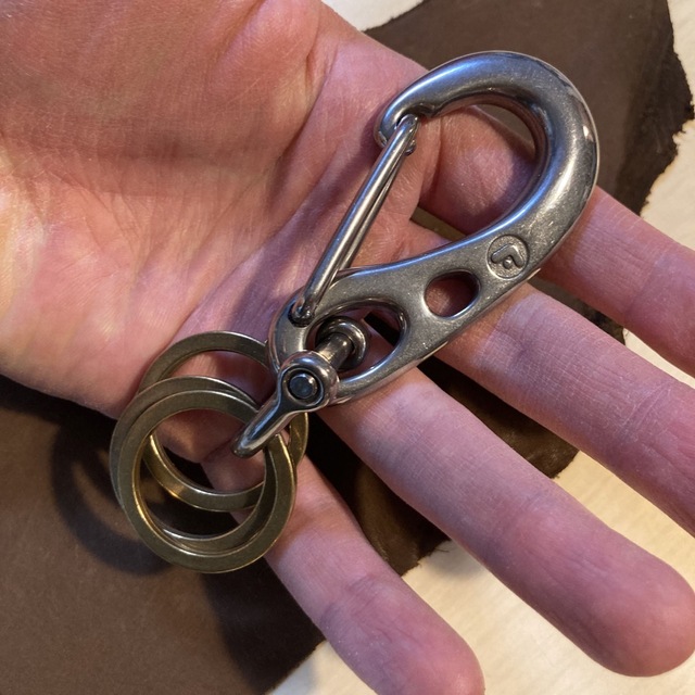 後払い手数料無料】 wichard カラビナ&シャックル使用 キーホルダー