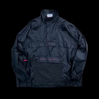 エスプリ(Esprit)の90s ヴィンテージナイロンプルオーバージャケット ハーフジップ ギア テック(ナイロンジャケット)