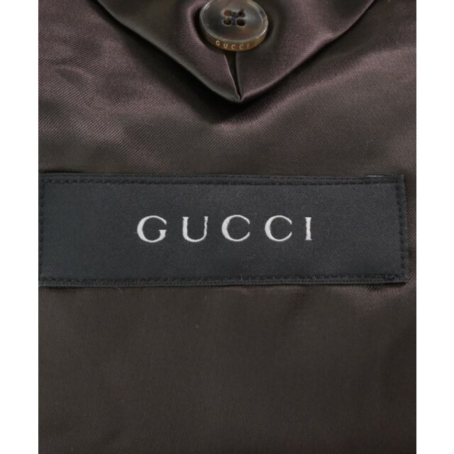 Gucci(グッチ)のGUCCI グッチ チェスターコート 44(S位) 茶系 【古着】【中古】 メンズのジャケット/アウター(チェスターコート)の商品写真