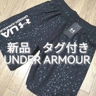アンダーアーマー(UNDER ARMOUR)の新品　アンダーアーマー　メンズ　ハーフパンツ　Lサイズ　春夏　黒　ブラック(ショートパンツ)