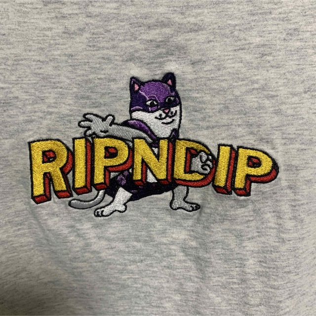 RIPNDIP - RIPNDIP【リップンディップ】ネコ 刺繍 ロゴ Tの通販 by KT