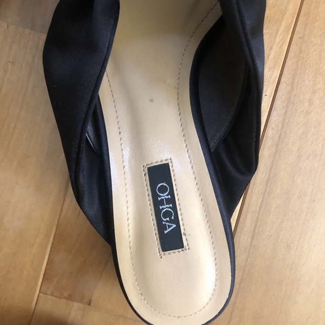 ohga オーガ　リボンミュール　Lサイズ レディースの靴/シューズ(ミュール)の商品写真