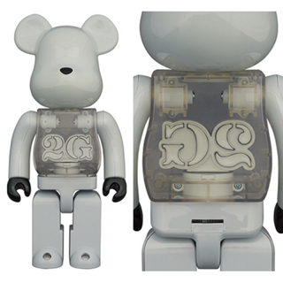 BE@RBRICK 2G WHITE CHROME 100％ & 400％ x4