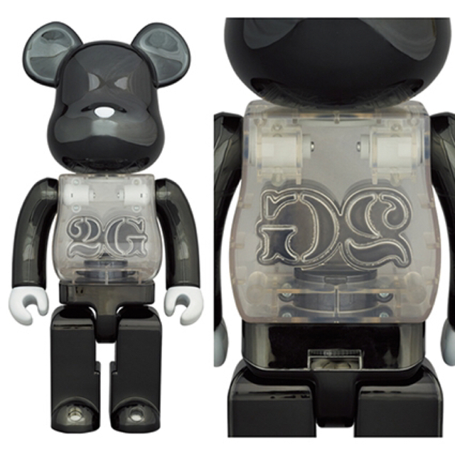 メディコムトイBE@RBRICK 2G BLACK CHROME 100％ & 400％