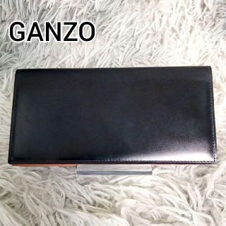 GANNZO ガンゾ 長財布 札入れ コードバン ダークネイビー-