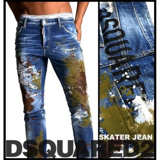 ディースクエアード(DSQUARED2)の新品 DSQUARED2 21-22AW SKATER JEAN 迷彩デニム(デニム/ジーンズ)