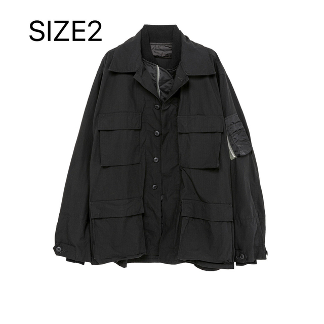 ブランド雑貨総合 サイズ2 - sacai sacai Black Shirt 01 LS Mill