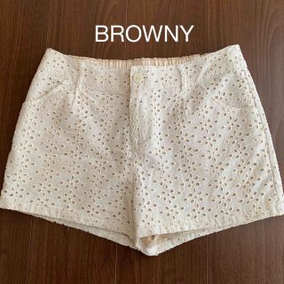 ブラウニー(BROWNY)のBROWNY レースショートパンツ(ショートパンツ)