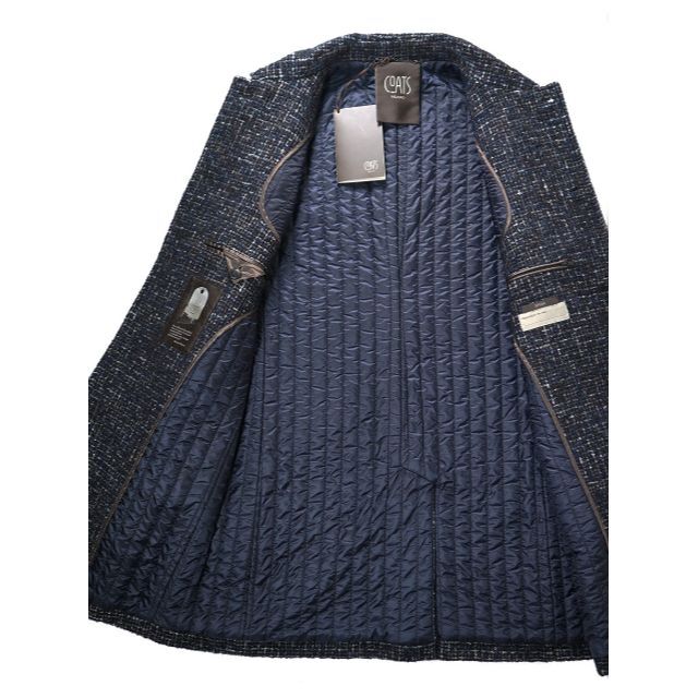 新品 COATS MILANO ムーレー MOORERツイードステンカラーコート | wise