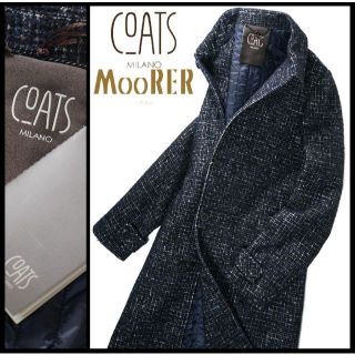 新品 COATS MILANO ムーレー MOORERツイードステンカラーコート | www