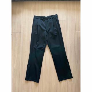 詰替え 22ss MARNI 定番ワイドパンツ コットンギャバ 46トラウザーズ