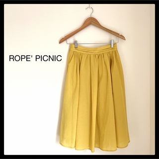 ロペピクニック(Rope' Picnic)の★美品★ ROPE' PICNIC スカート　フレアスカート イエロー40(ロングスカート)