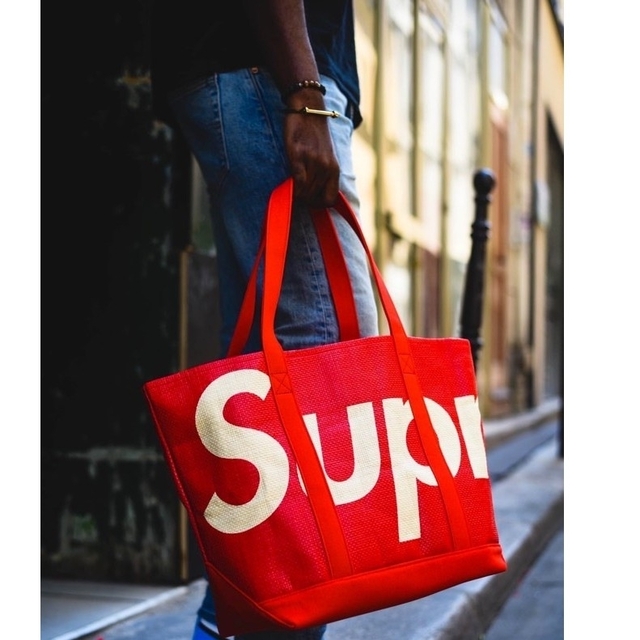 シュプリームトートバッグ〜Supreme　Raffia Tote 8