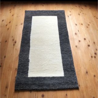 ウールギャべ 手織り 70×137cm キッチンマットサイズ 新品未使用