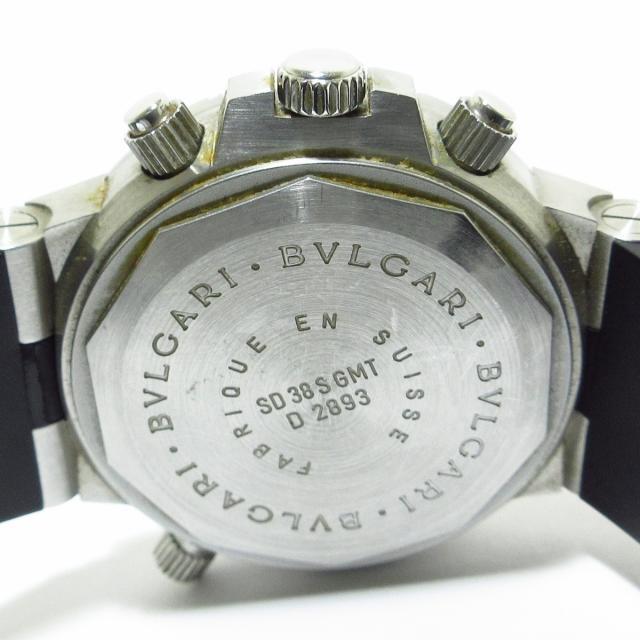 ブルガリ 腕時計 ディアゴノスクーバGMT 黒