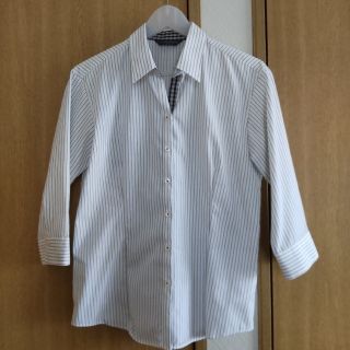 ブリックハウスバイトウキョウシャツ(BRICK HOUSE by Tokyo Shirts)のB00様専用   Brick House 東京シャツ　七分袖　ストライプシャツ(シャツ/ブラウス(長袖/七分))