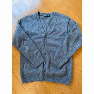 イーストボーイ(EASTBOY)のEASTBOY スクールカーディガン　グレー　赤刺繍　サイズ9号(カーディガン)