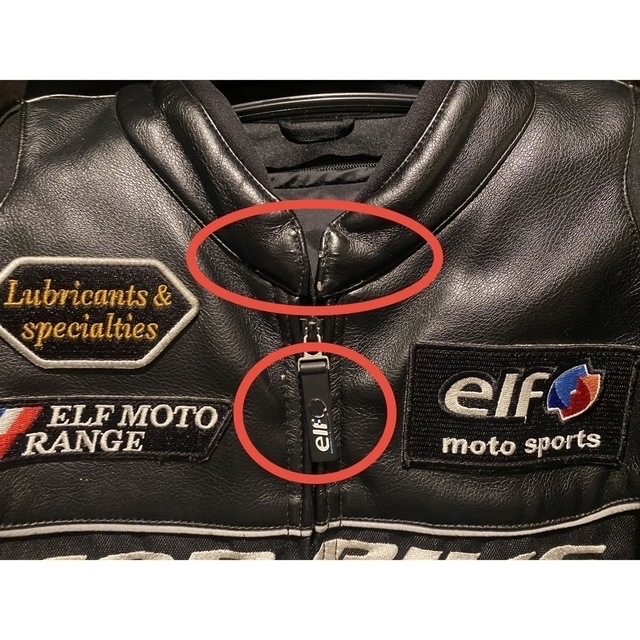 elf(エルフ)のエルフ レザージャケット  送料込み 自動車/バイクのバイク(装備/装具)の商品写真