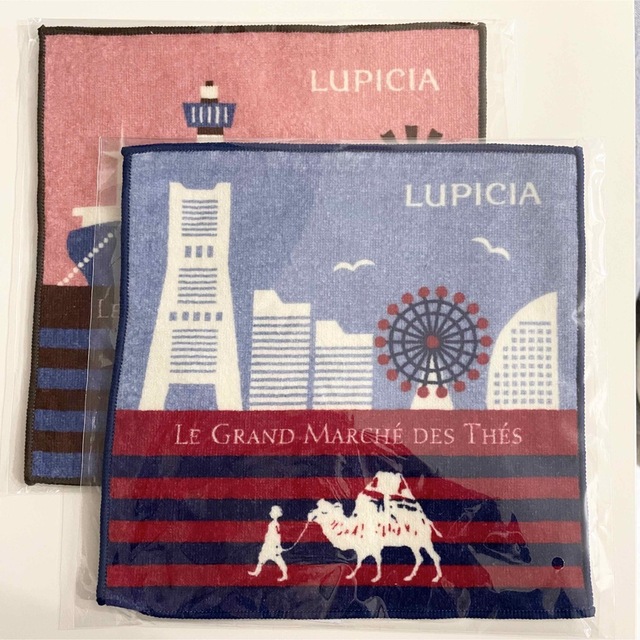 LUPICIA(ルピシア)の【新品未使用】ルピシア タオルハンカチ ２枚セット レディースのファッション小物(ハンカチ)の商品写真