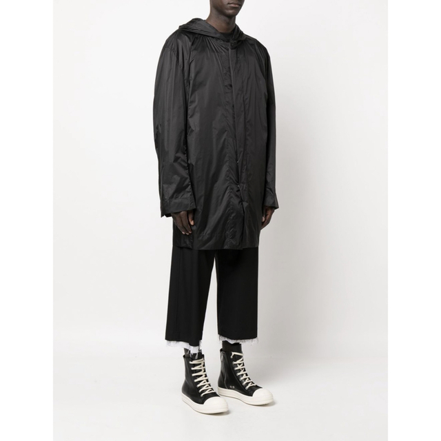 Rick Owens リックオーウェンス フーテッドトラックジャケット 44 黒