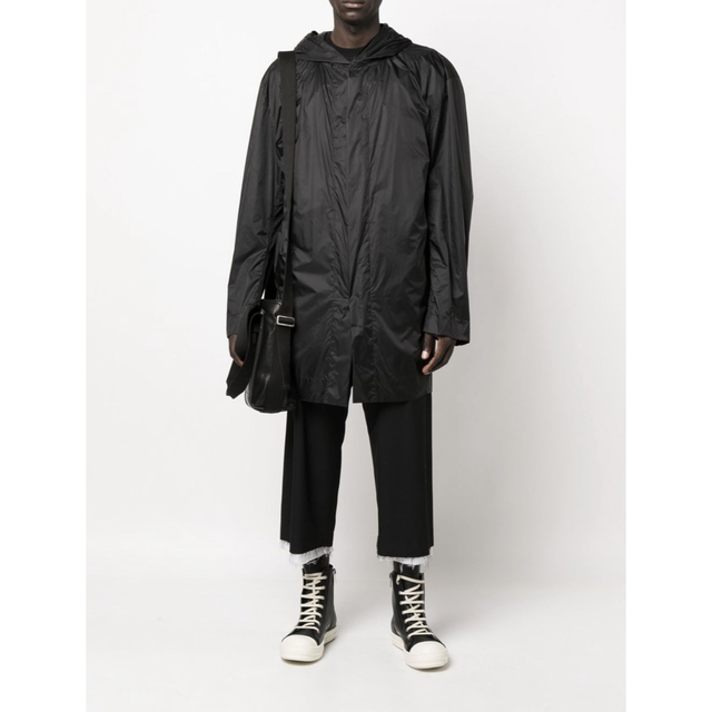 Rick Owens リックオーウェンス フーテッドトラックジャケット 44 黒