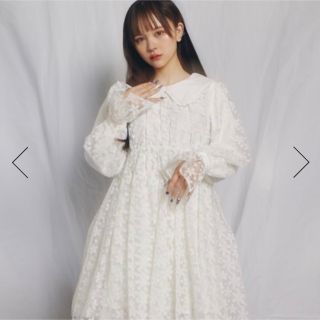 アクシーズファム(axes femme)のFickle Bebe ビッグカラーオパールミニワンピース(ミニワンピース)