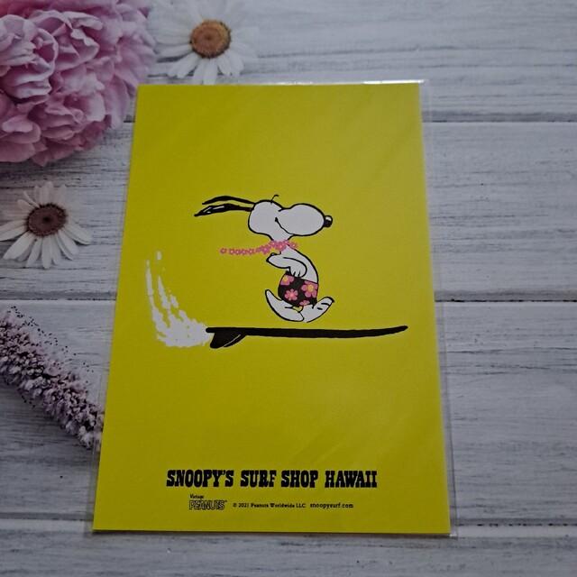 SNOOPY(スヌーピー)のスヌーピー　SNOOPY'S SURF SHOP　ポストカード c エンタメ/ホビーのおもちゃ/ぬいぐるみ(キャラクターグッズ)の商品写真