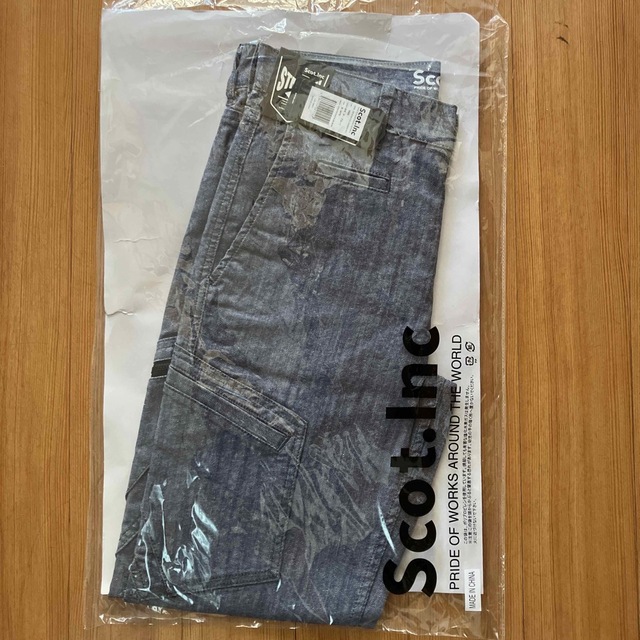 作業服　scot.Inc   Mサイズ　W79  カラーA•ブルー メンズのパンツ(ワークパンツ/カーゴパンツ)の商品写真