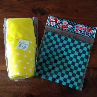 【新品・未使用】和柄スタンドペンケースと和柄巾着袋(その他)