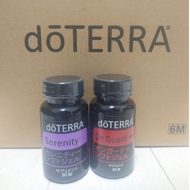 doTERRA(ドテラ)のオンガードソフトジェル + セレニティソフトジェル 食品/飲料/酒の健康食品(その他)の商品写真