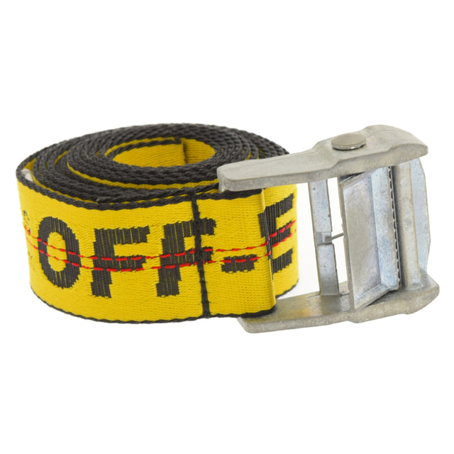 OFF-WHITE オフホワイト ブランドロゴ インダストリアル ベルト INDUSTRIAL BELT 20AW イエロー ONE SIZE イタリア製 ブランド 【メンズ】